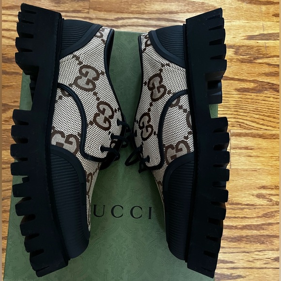 Gucci Maxi GG men’s lace up shoes is size 11 - Picture 2 of 8